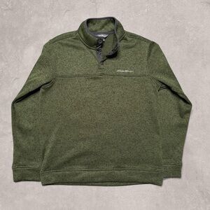 Eddie Bauer Button Up Pull Over Fleece